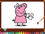 Peppa Pig Coloring Game Online